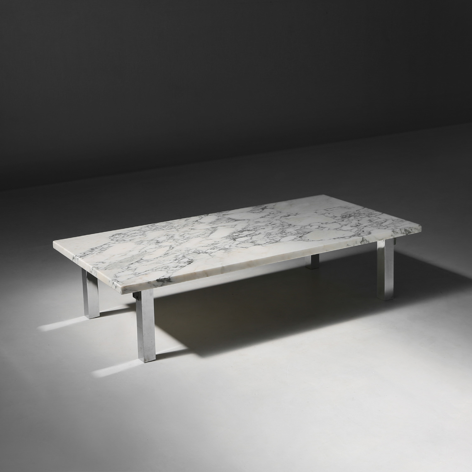 Coffee table with Carrara marble top 1960